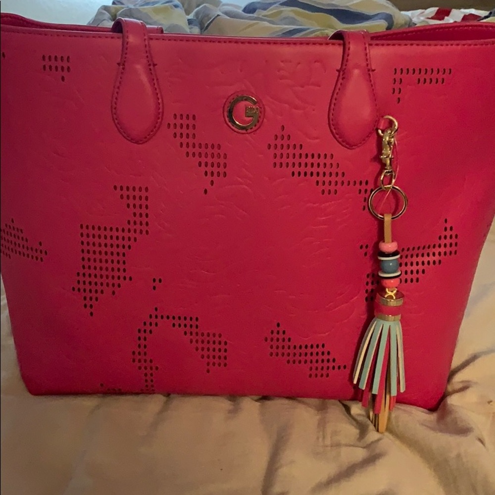 Gianni Bini large hot pink tote. Never used.